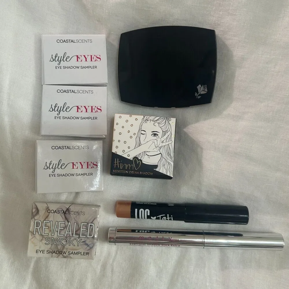 Eyeshadow Lot - Love of Color, LOC x Tati, Coastal Scents, INMO, Lancome